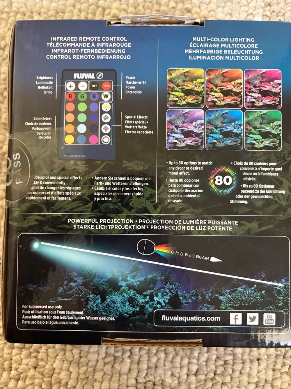 Prism 2.0 Multi-Color Underwater Spotlight - Blue/White